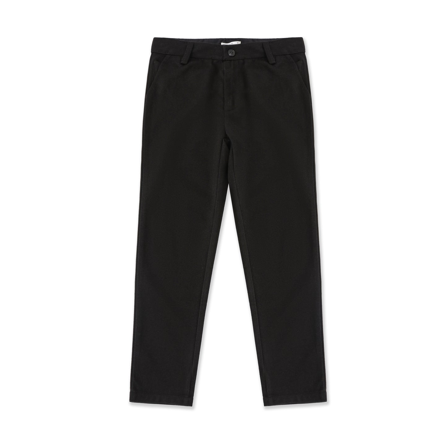 Boys’ Slim Ponte Pants — Stretch Tweed Look 525 Black / 14