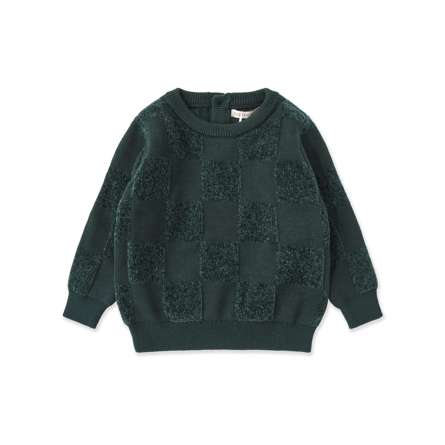 Chenille Check Sweater — Baby 533 Green / 3-6M