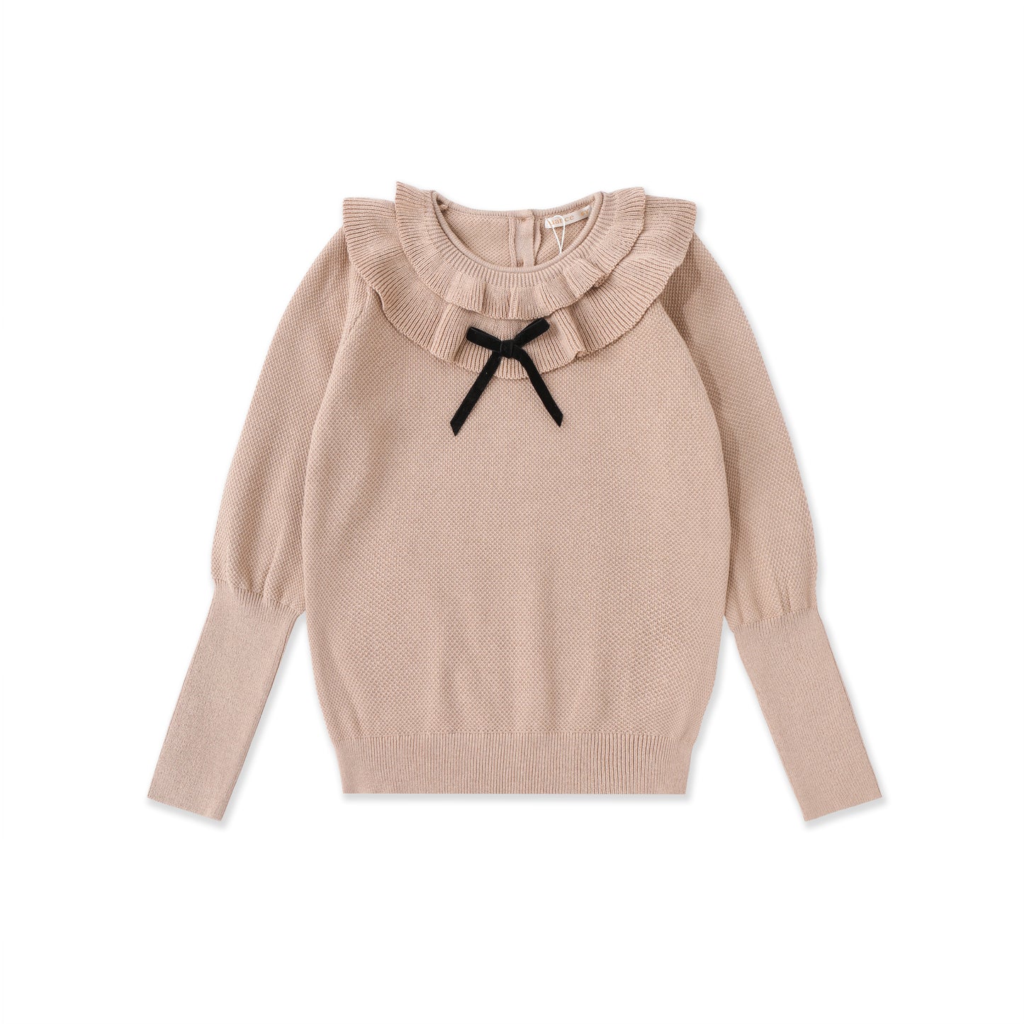 Chenille Contrast Sleeve Sweater 537 Brown / 16