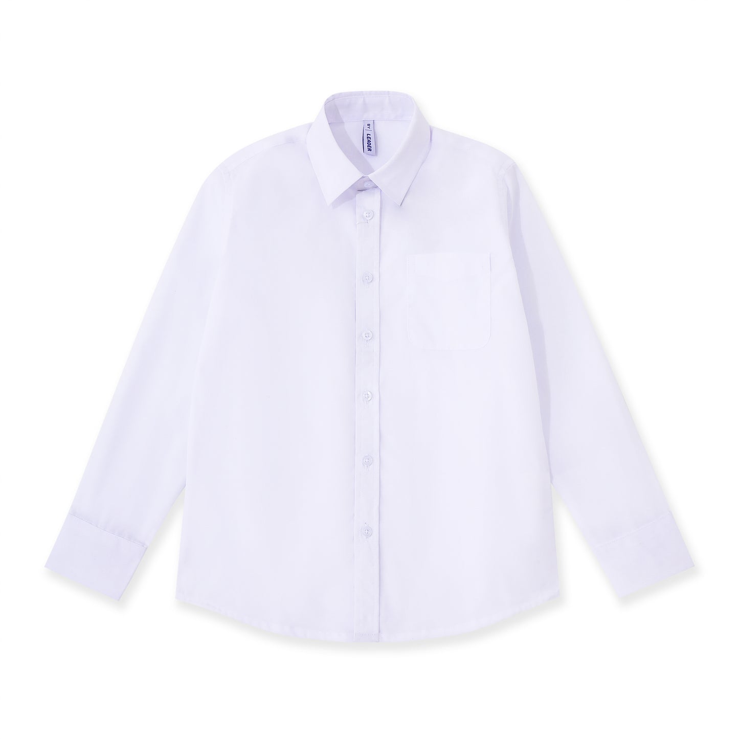 Long sleeve white fabric shirt 505 White / 18