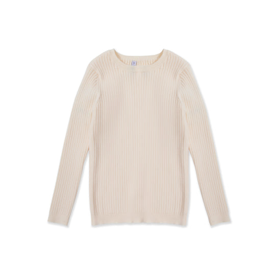 Lightweight Knit Pullover Sweater — Girls 356 Beige / 10