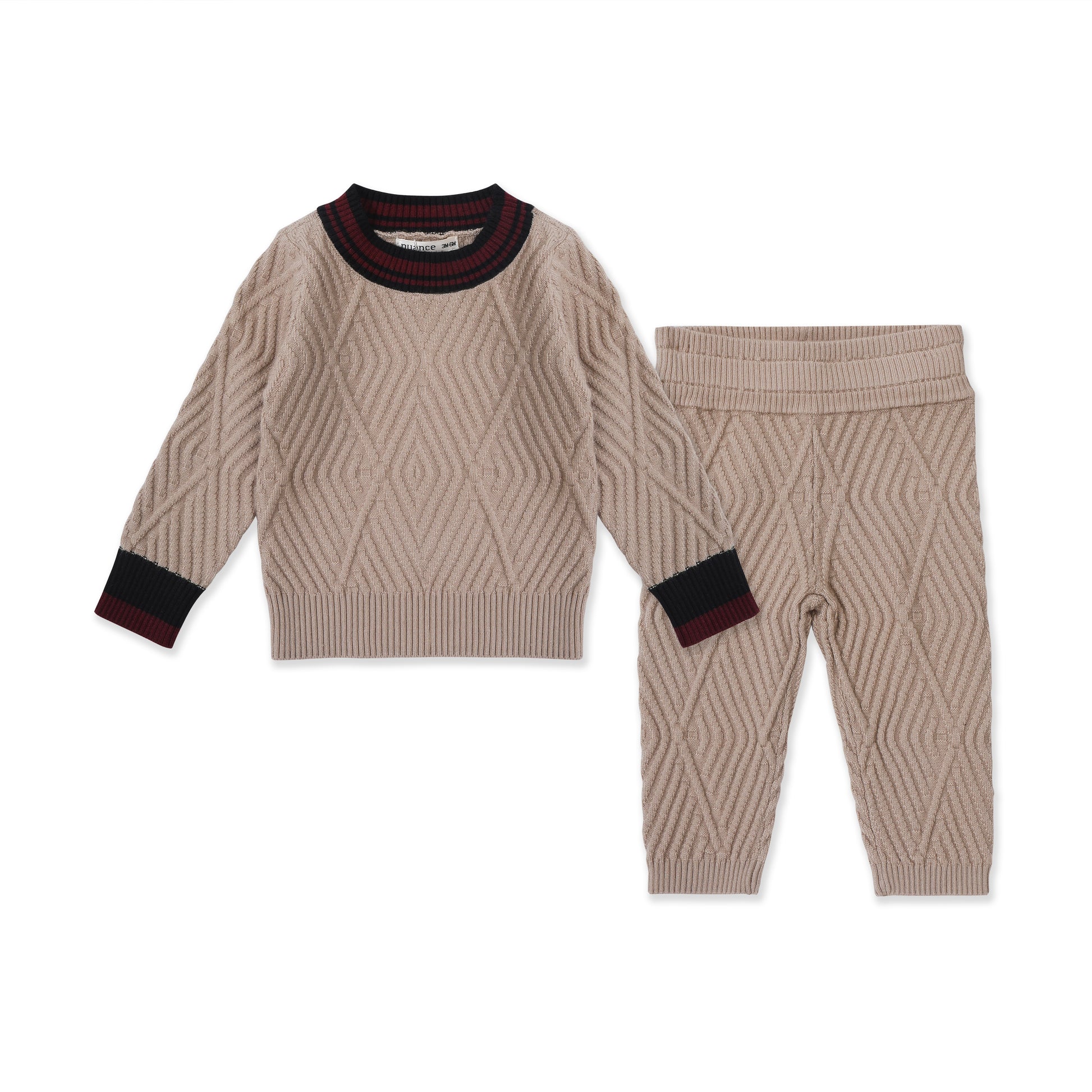 Knitted set 001 Beige / 3-6M