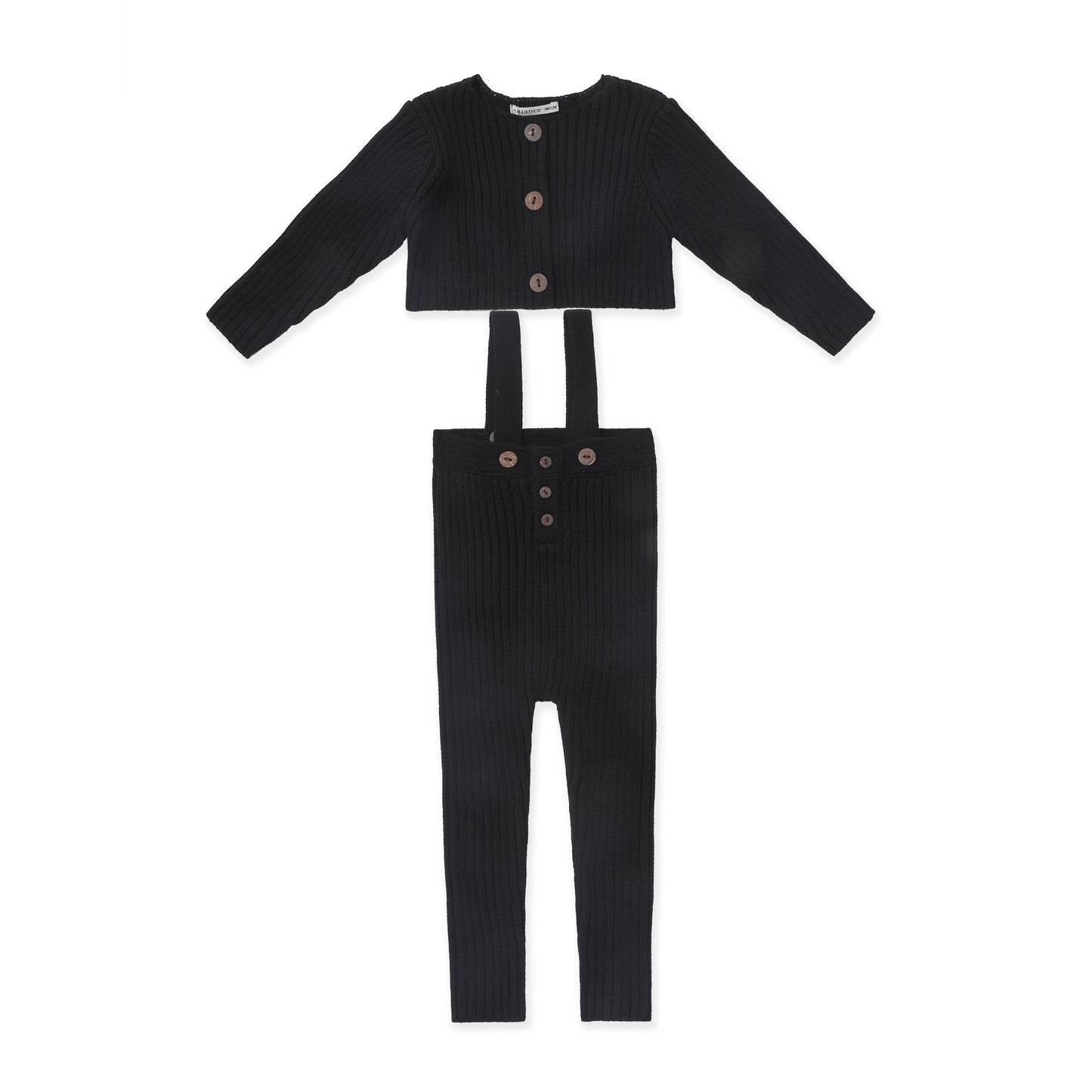 Knitted overall with cardigan 005 Black / 912