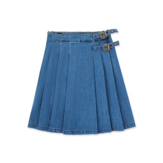 Denim Panel Skirt 039 Light Denim / 16