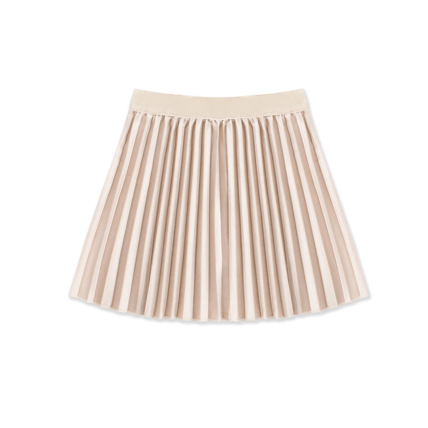 Velvet Pleated skirt 052 Cream / 8