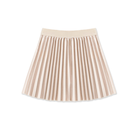 Velvet Pleated skirt 052 Cream / 8