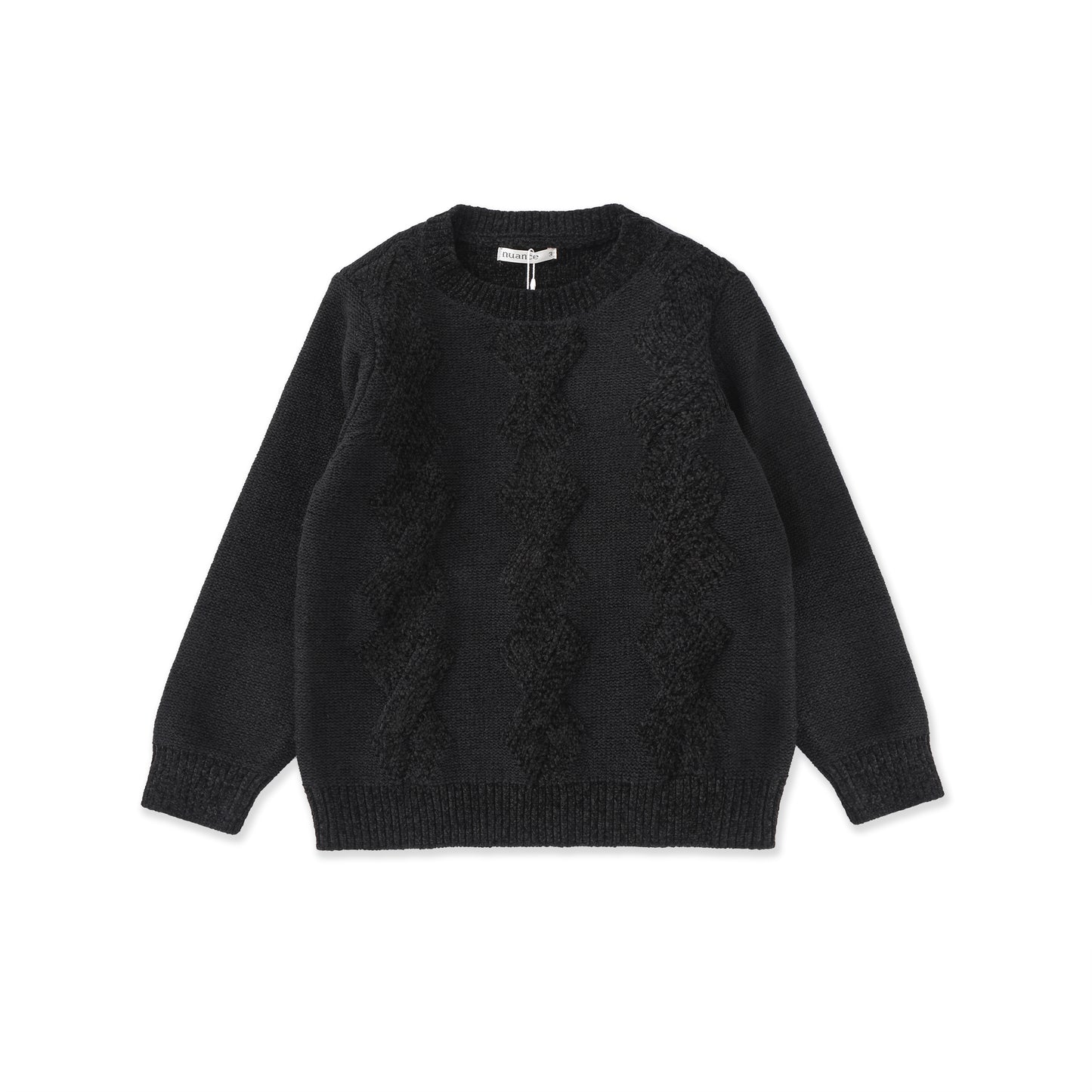Diamond Stitch Knit Sweater 056 Black / 8