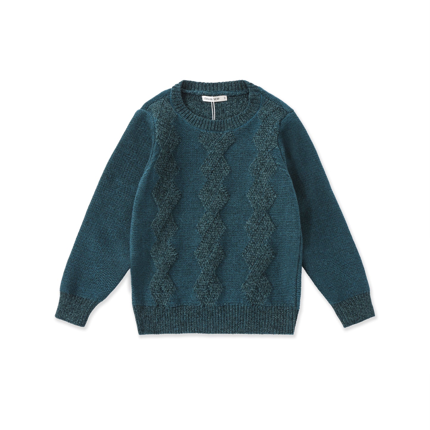 Diamond Stitch Knit Sweater 056 Cream / 8