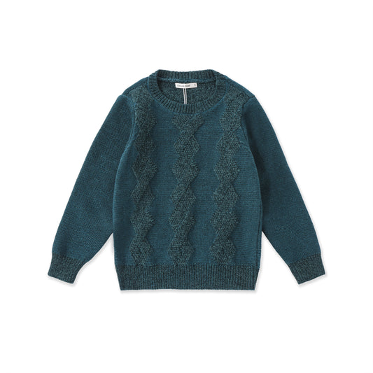 Diamond Stitch Knit Sweater 056 Cream / 8