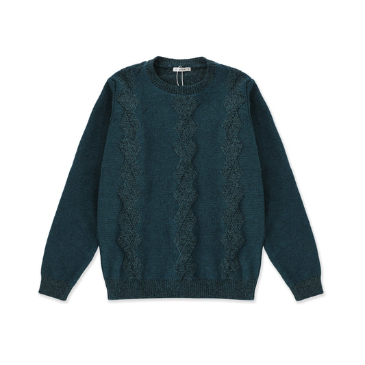 Diamond Stitch Knit Sweater 057 Green / 16