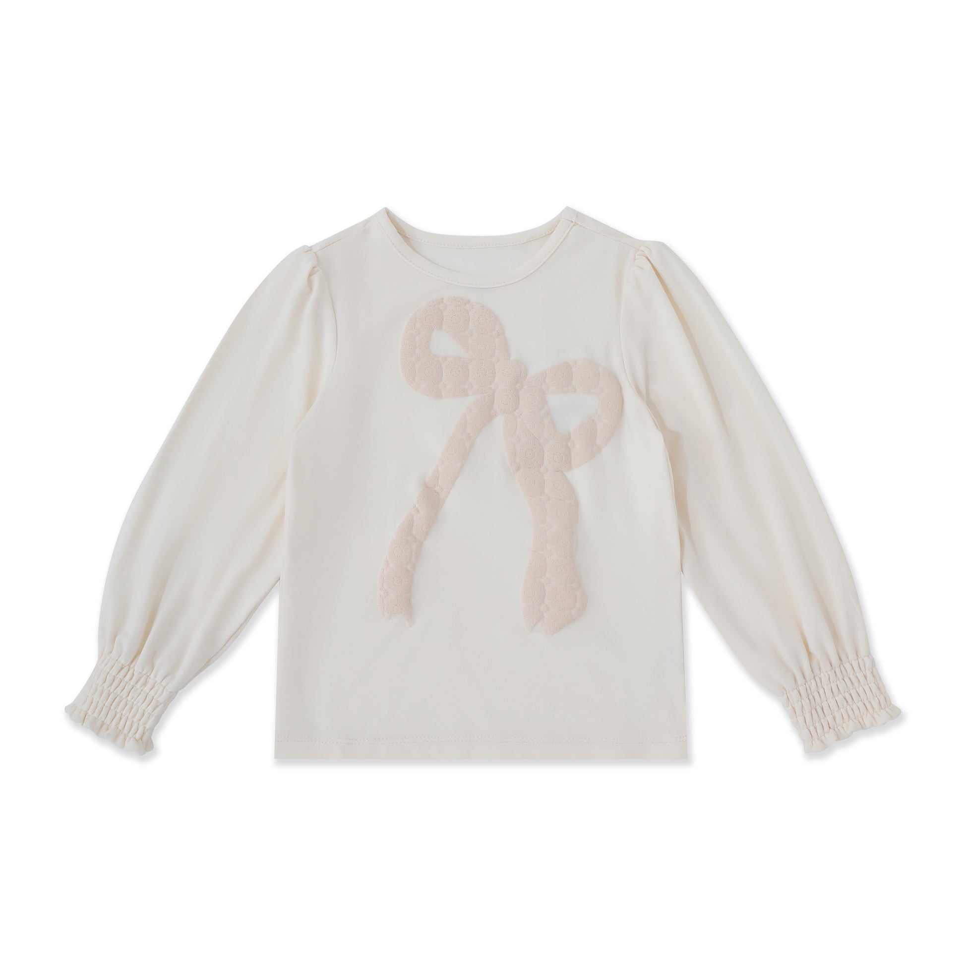 Ruffle Cuff Everyday Tee 002 Cream / 16