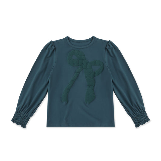 Ruffle Cuff Everyday Tee 002 Teal / 16