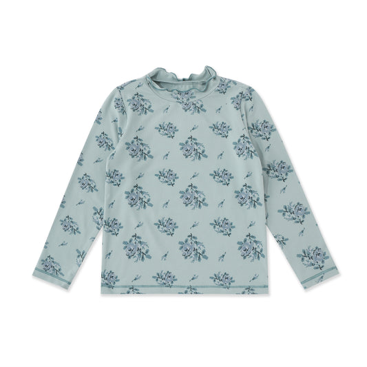 Printed Mock Neck Tee 006 Blue / 16