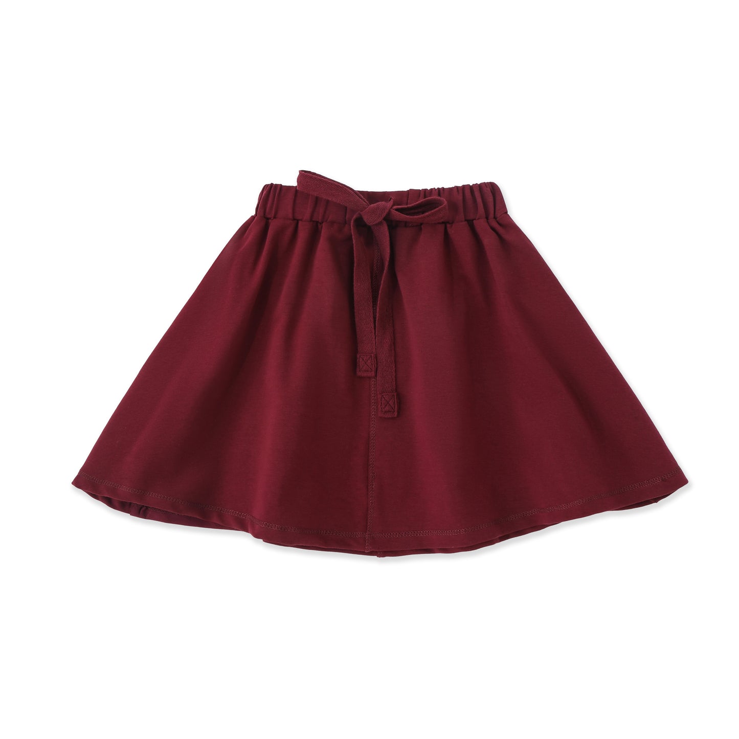 Classic Pull-On Knit Skirt 008 Maroon / 16