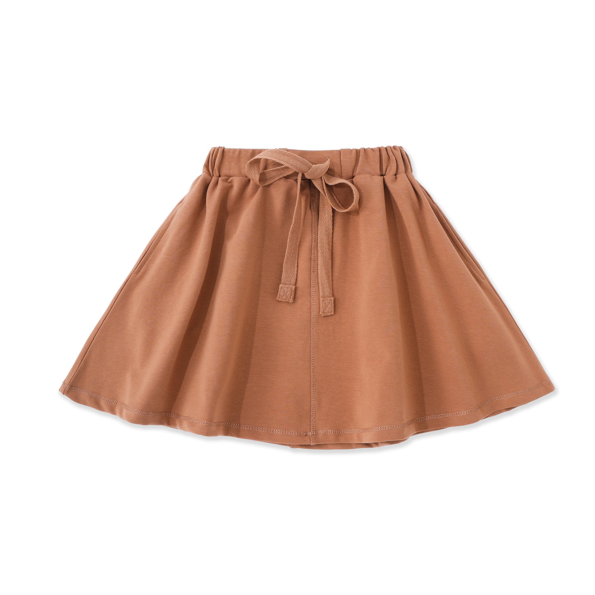 Classic Pull-On Knit Skirt 008 Brown / 16
