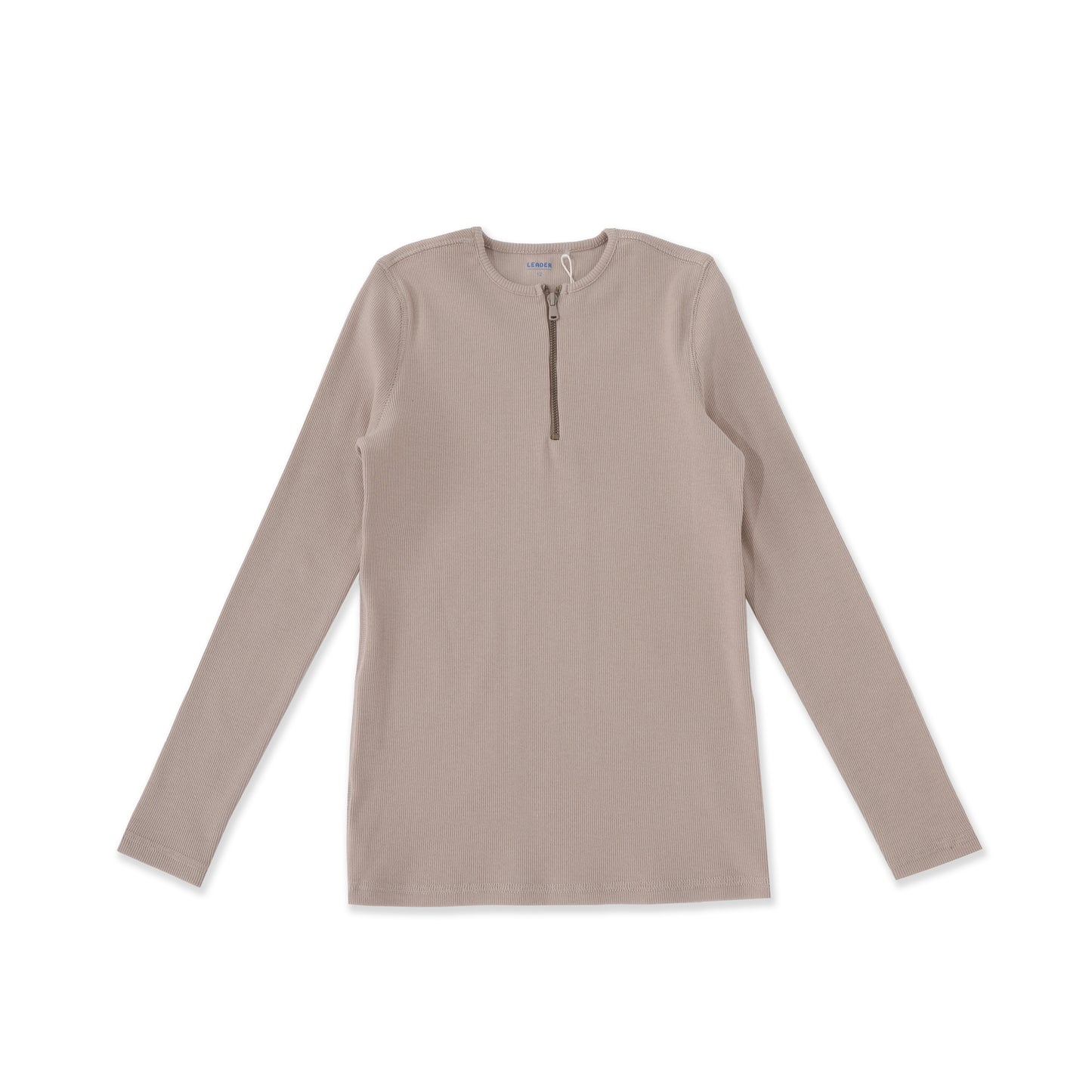 Henley Ribbed Top 013 Beige / 18