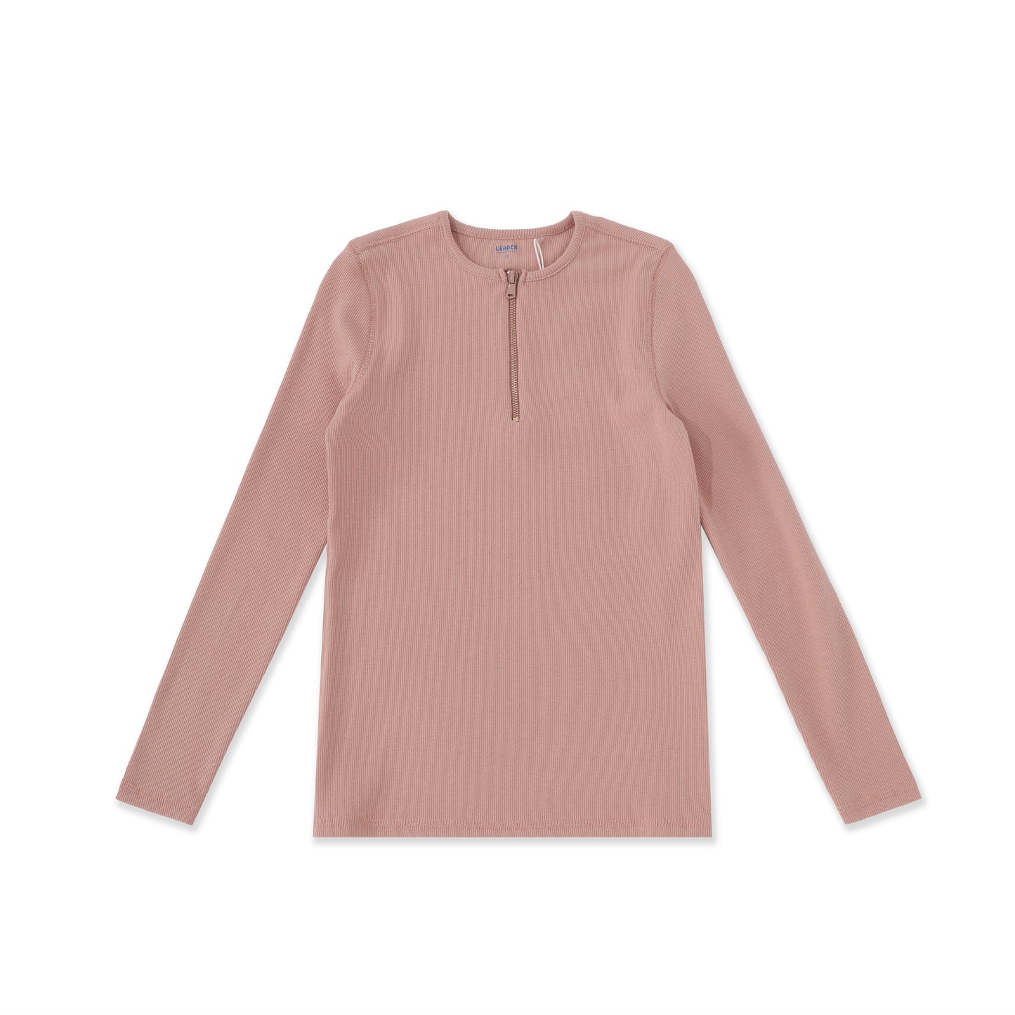 Henley Ribbed Top 013 Peach / 18