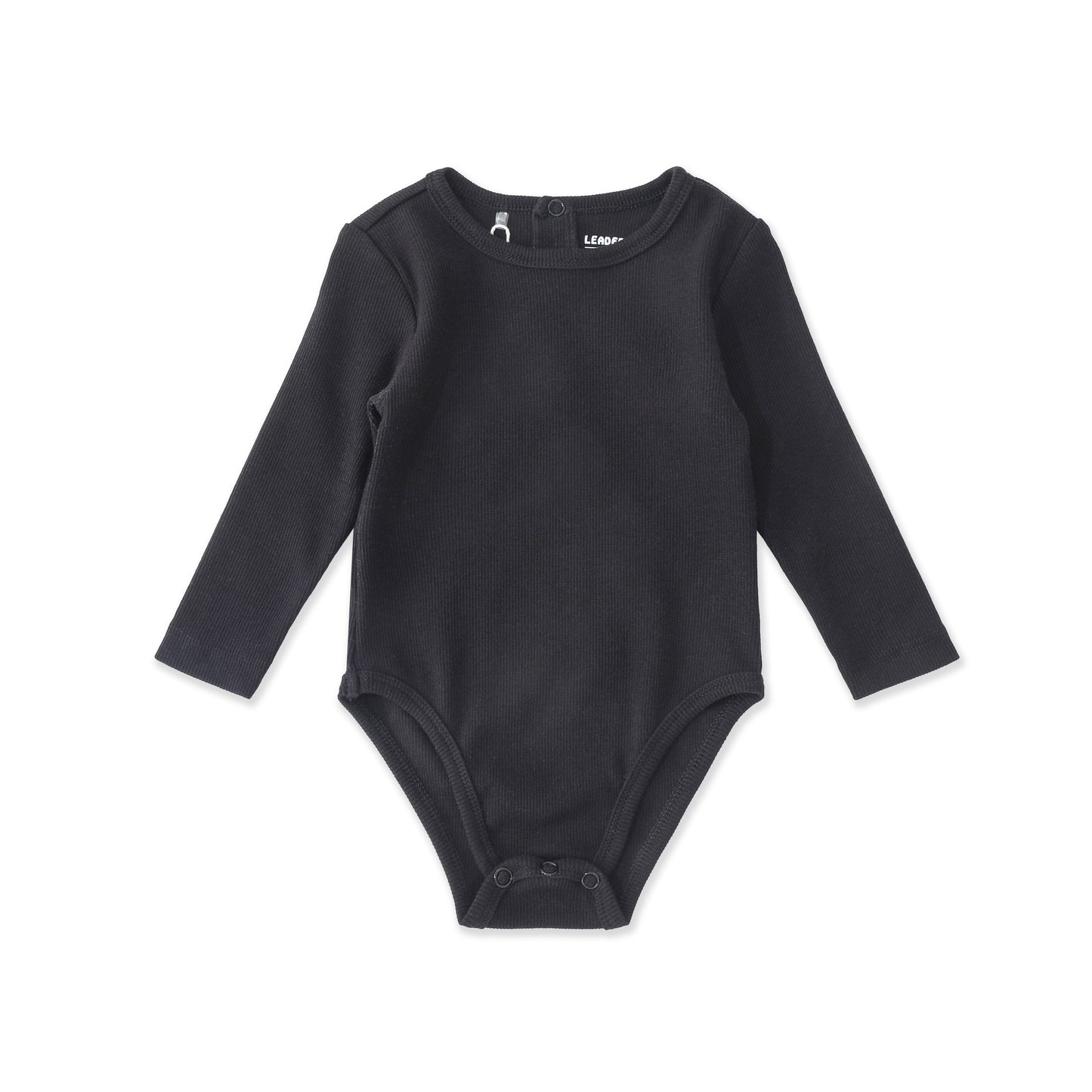 Striped Ribbed Bodysuit 015 Black / 3-6M