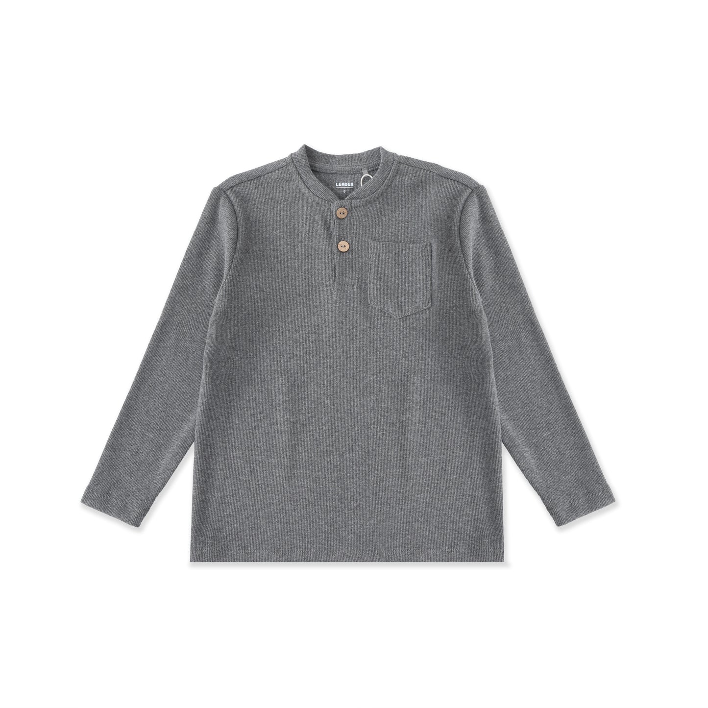 Striped Pocket Ribbed Tee 017 Teal / 8