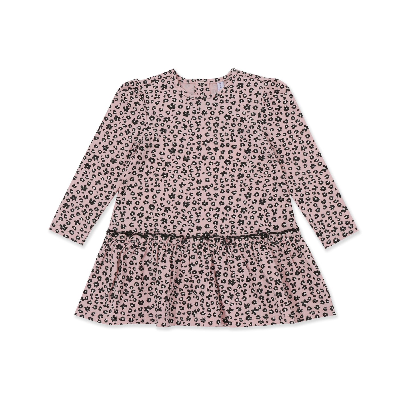 Baby Flounce Hem Printed Dress 027 Pink / 182