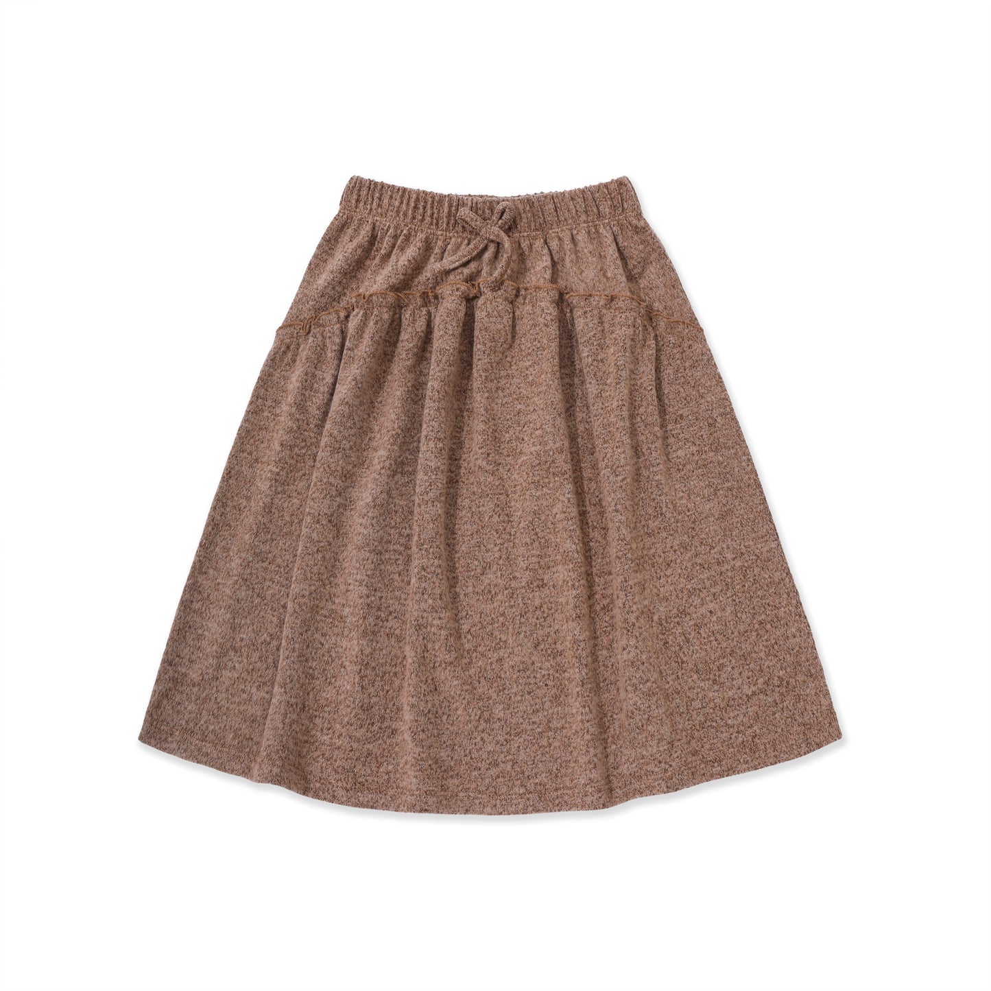Tiered Knit Skirt 029 Brown / 14