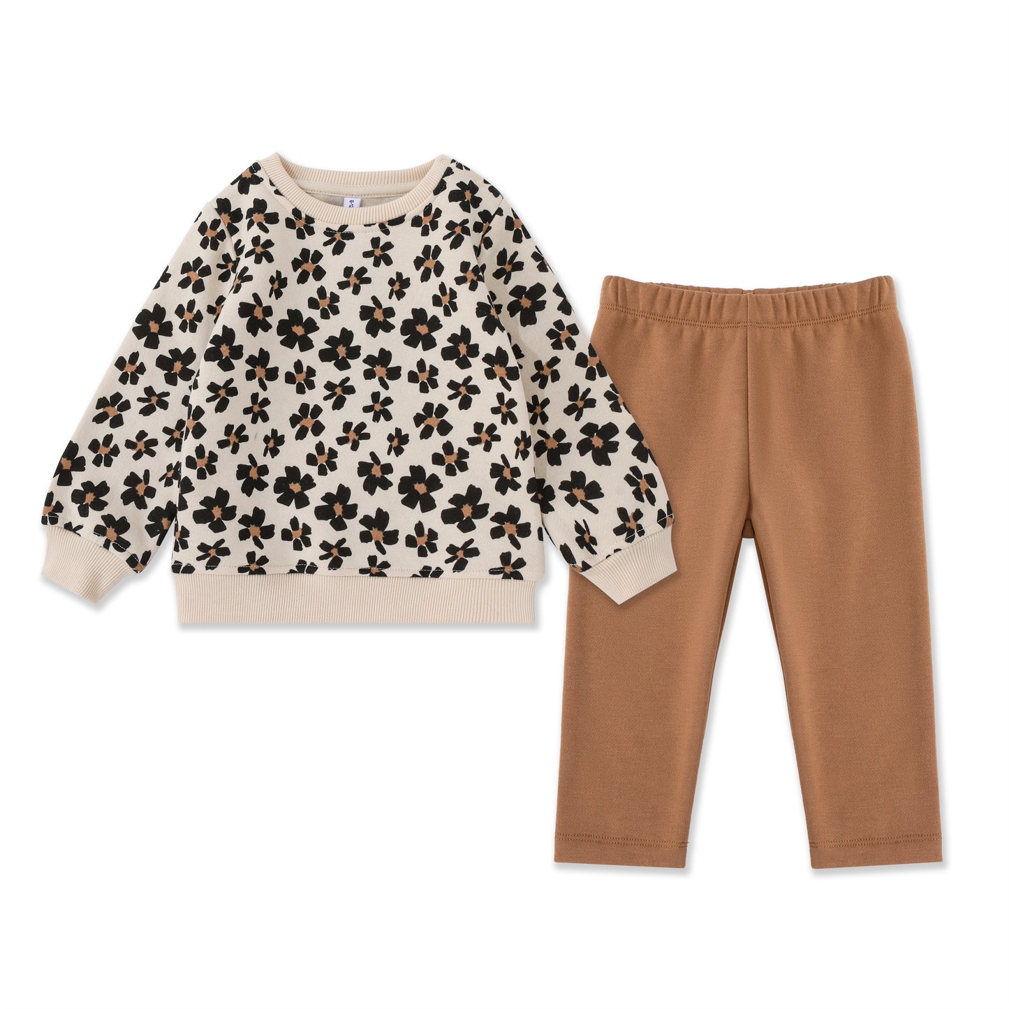 Striped Fleece baby set 032 Beige / 612