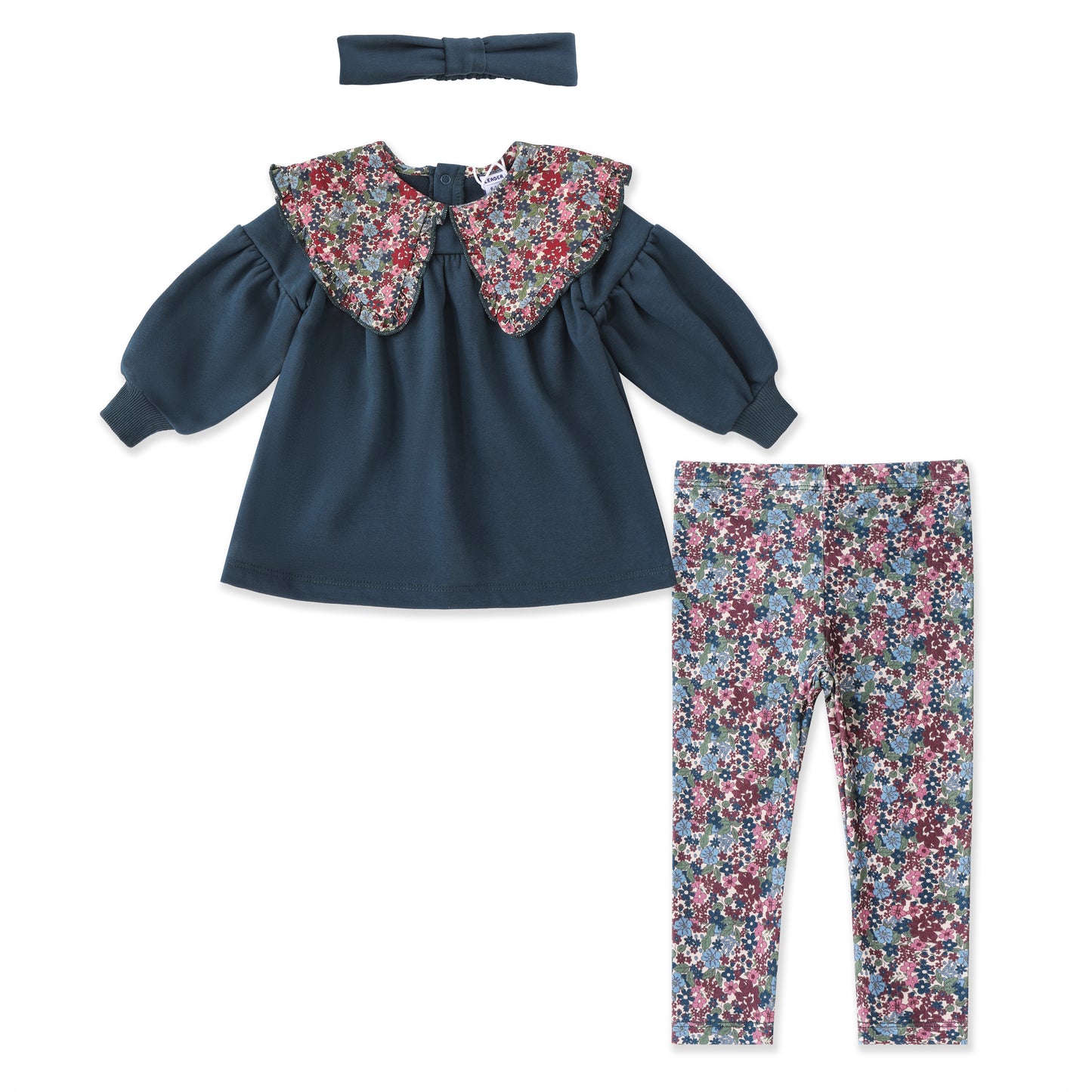 Brush Floral Set 046 Teal / 612