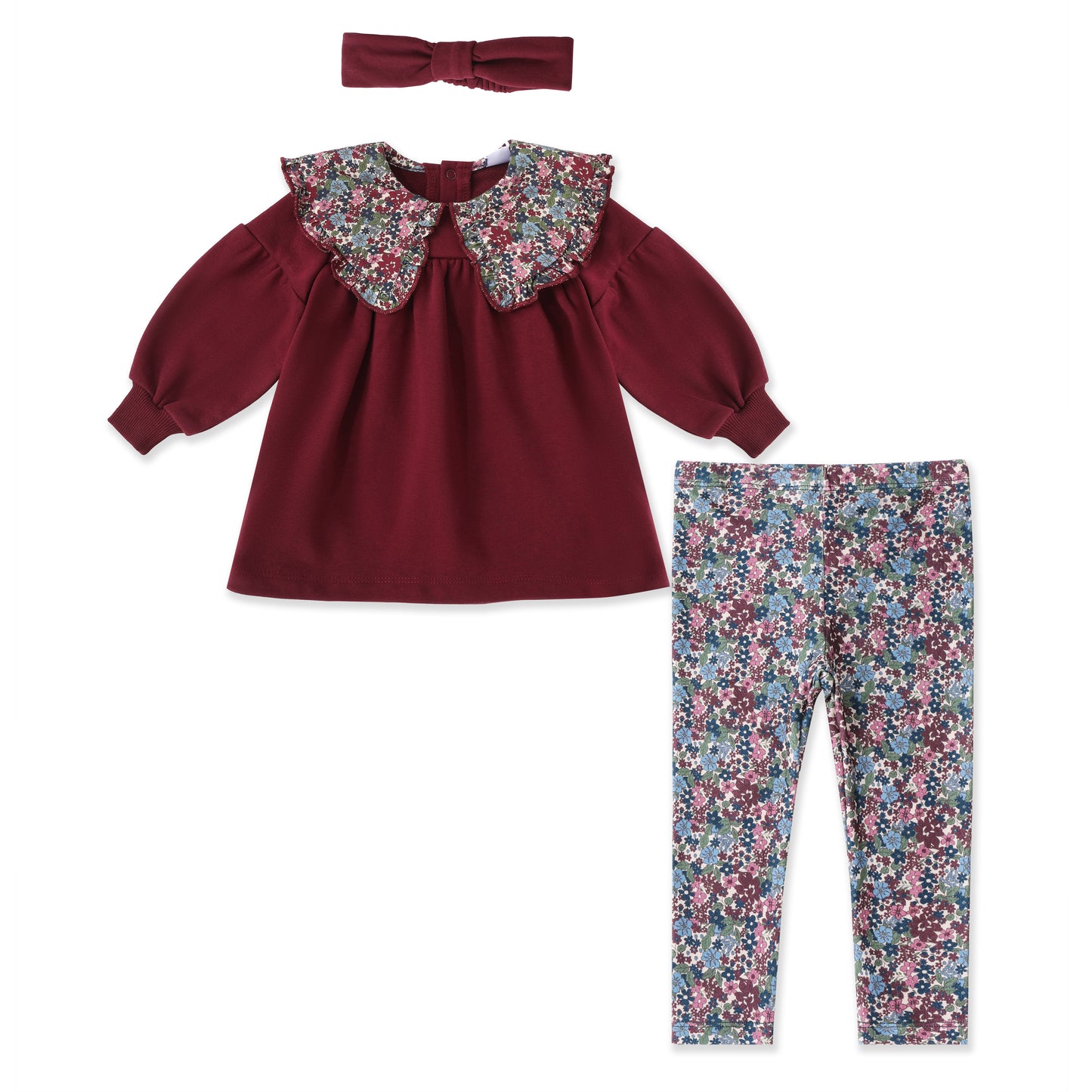 Brush Floral Set 046 Maroon / 612