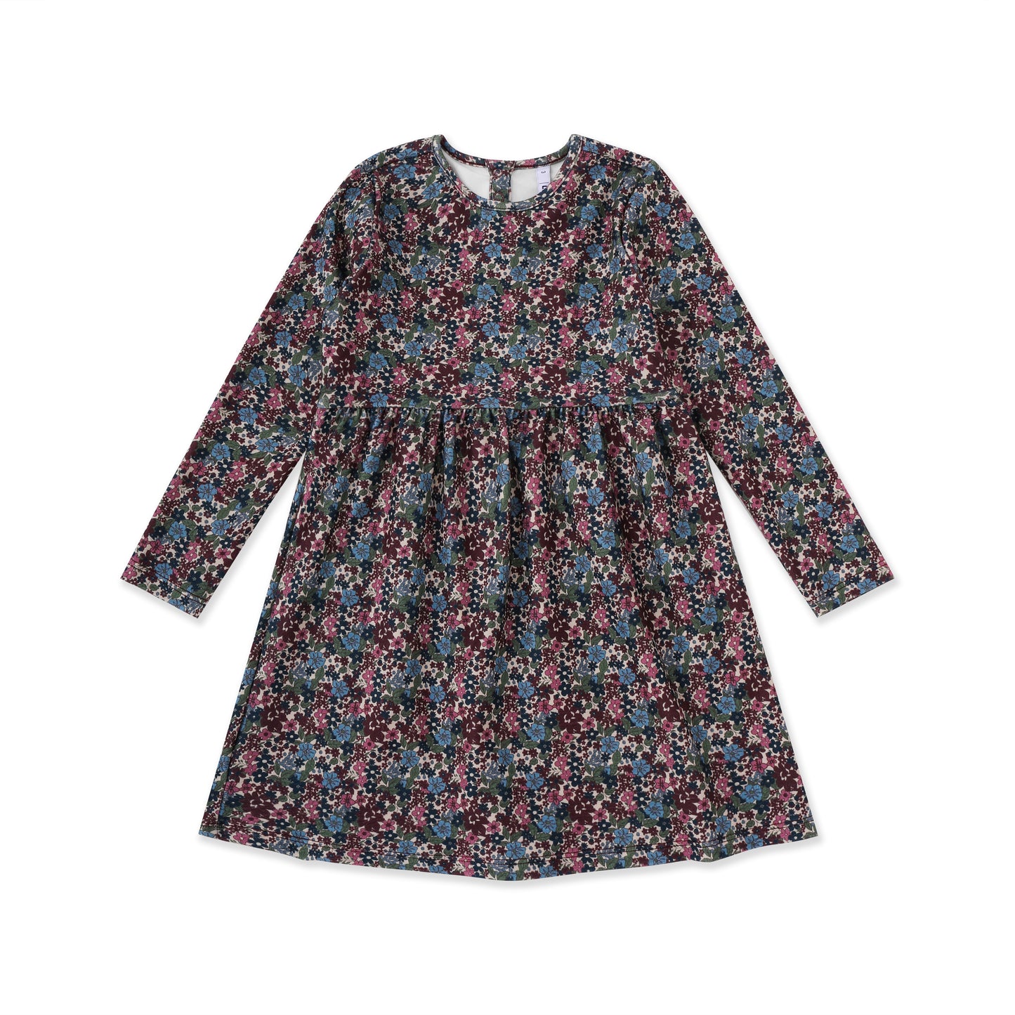 Printed Casual Dress 047 Maroon / 12