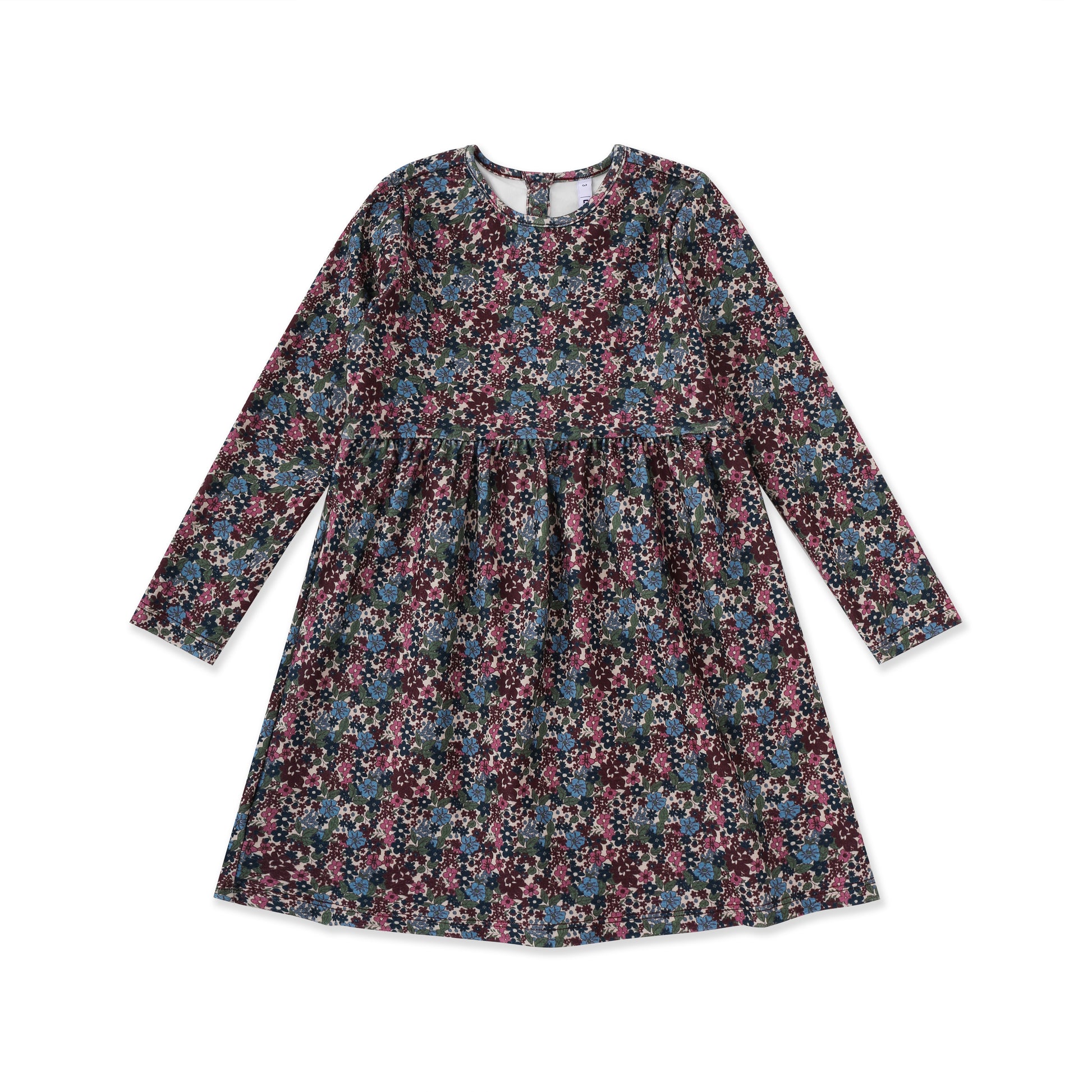 Printed Casual Dress 047 Maroon / 12