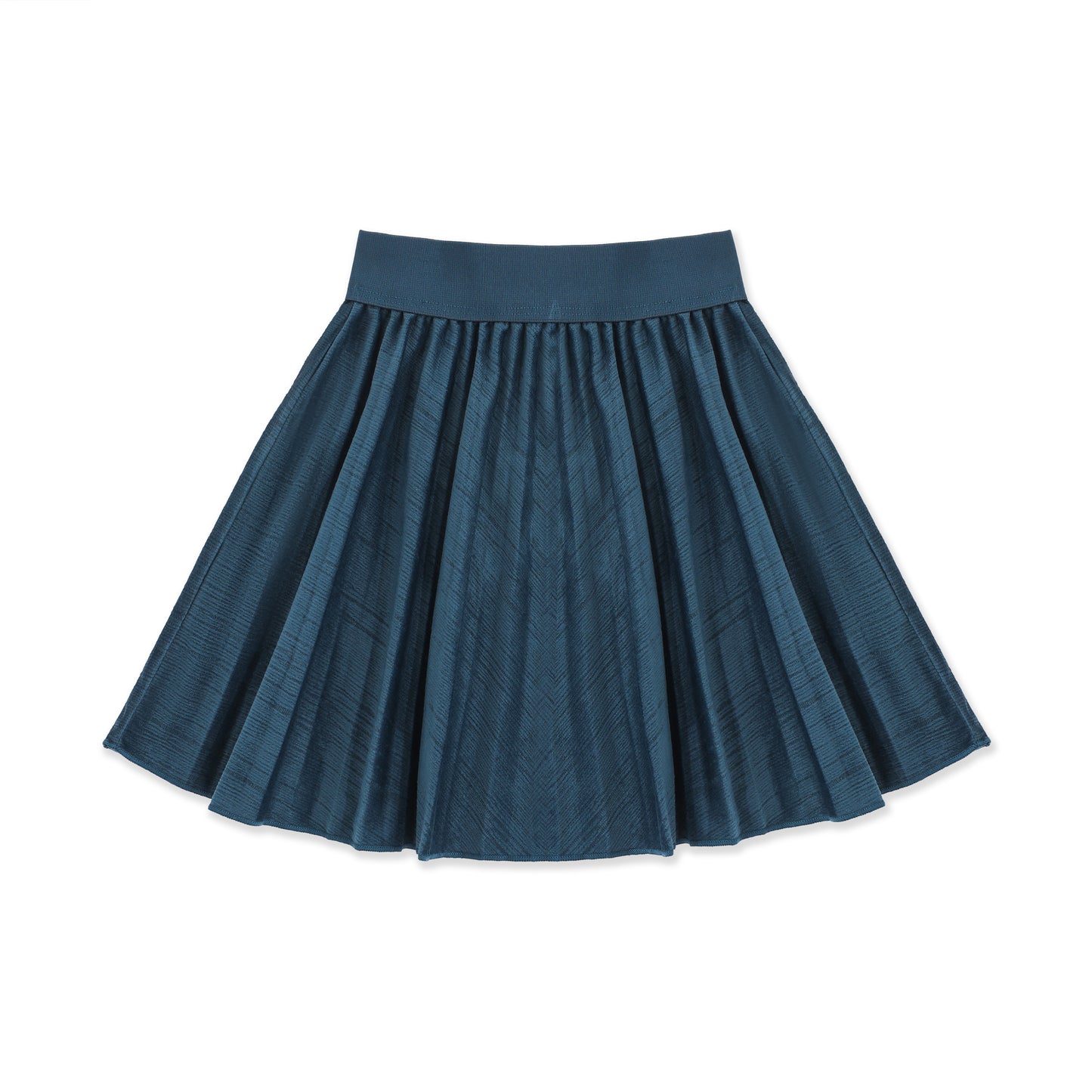 Cord Pleated Skirt 050 Teal / 8