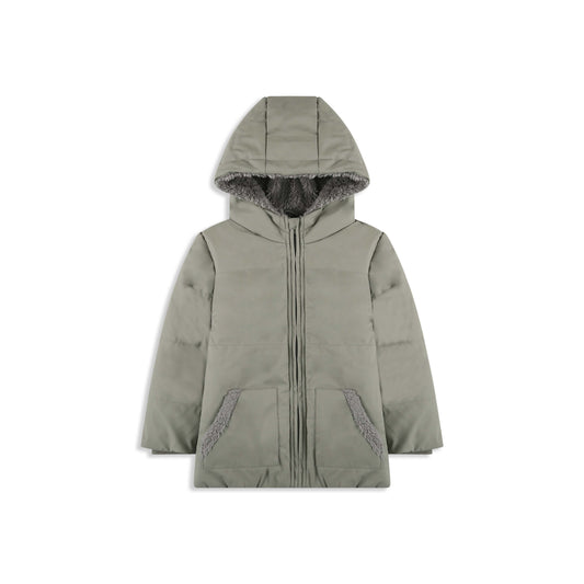 Classic Hooded Puff Coat 054 Green / 2Y