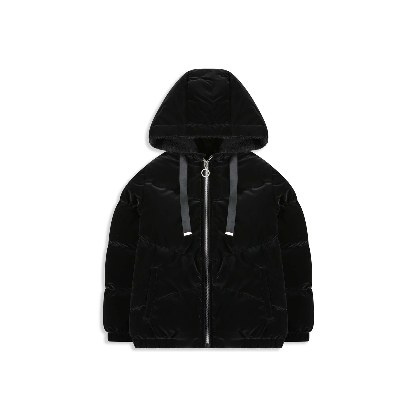 Utility Pocket Hooded Puffer 058 Black / 10