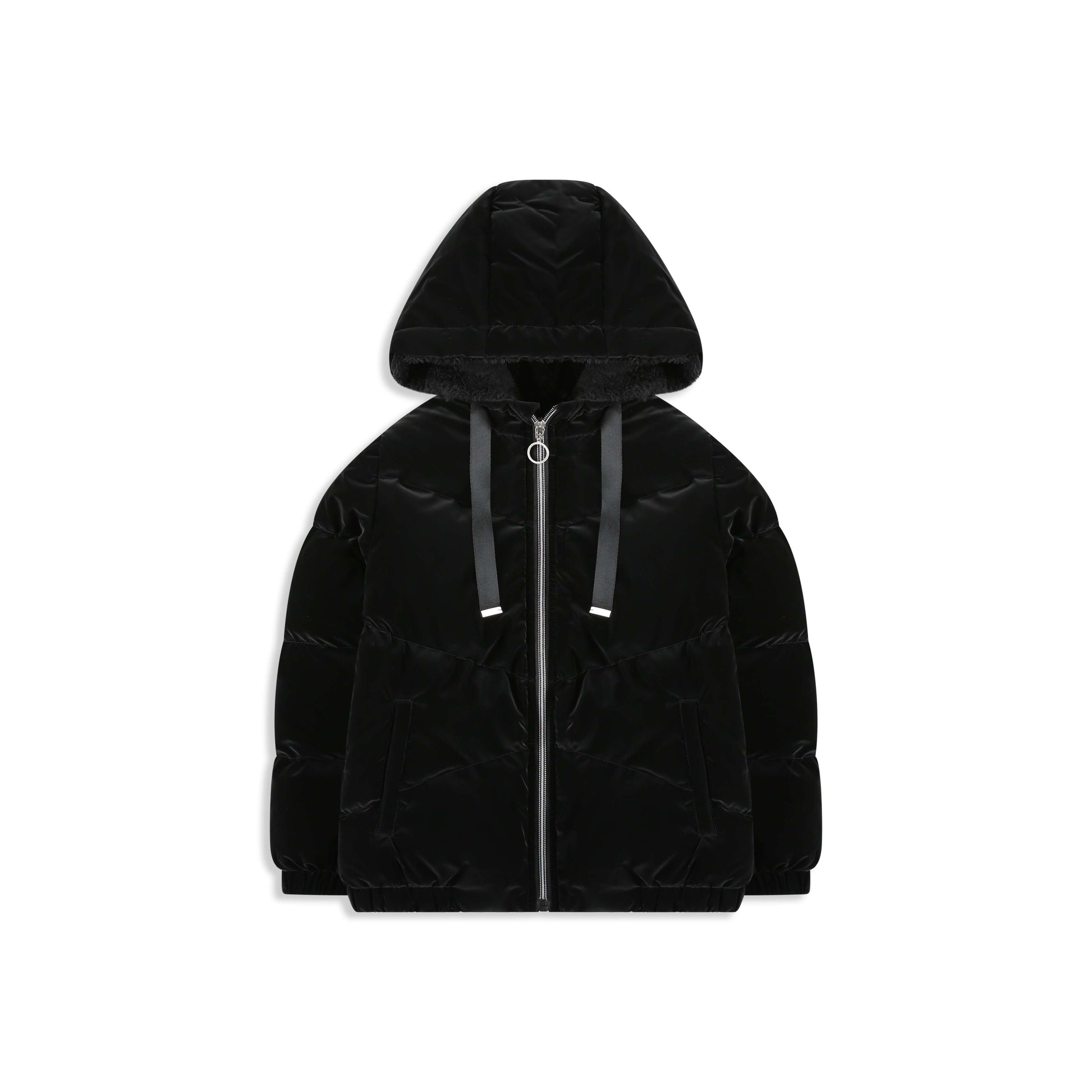 Utility Pocket Hooded Puffer 058 Black / 10