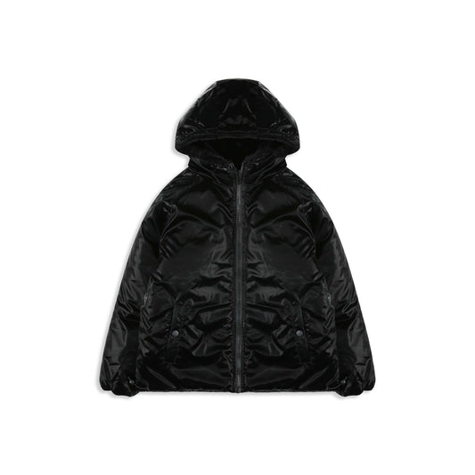 Reversible Velvet Puffer Coat 062 Black / 18