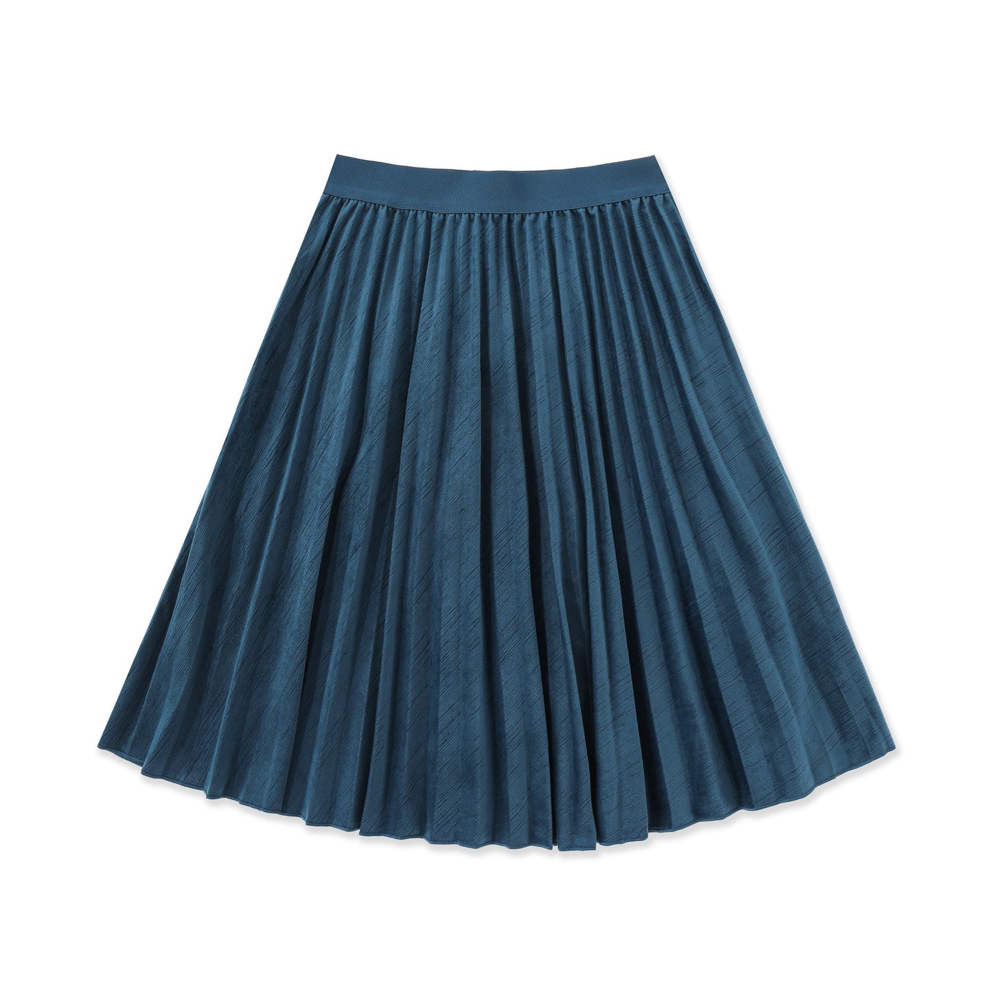 Cord Pleated Skirt 063 Teal / 18