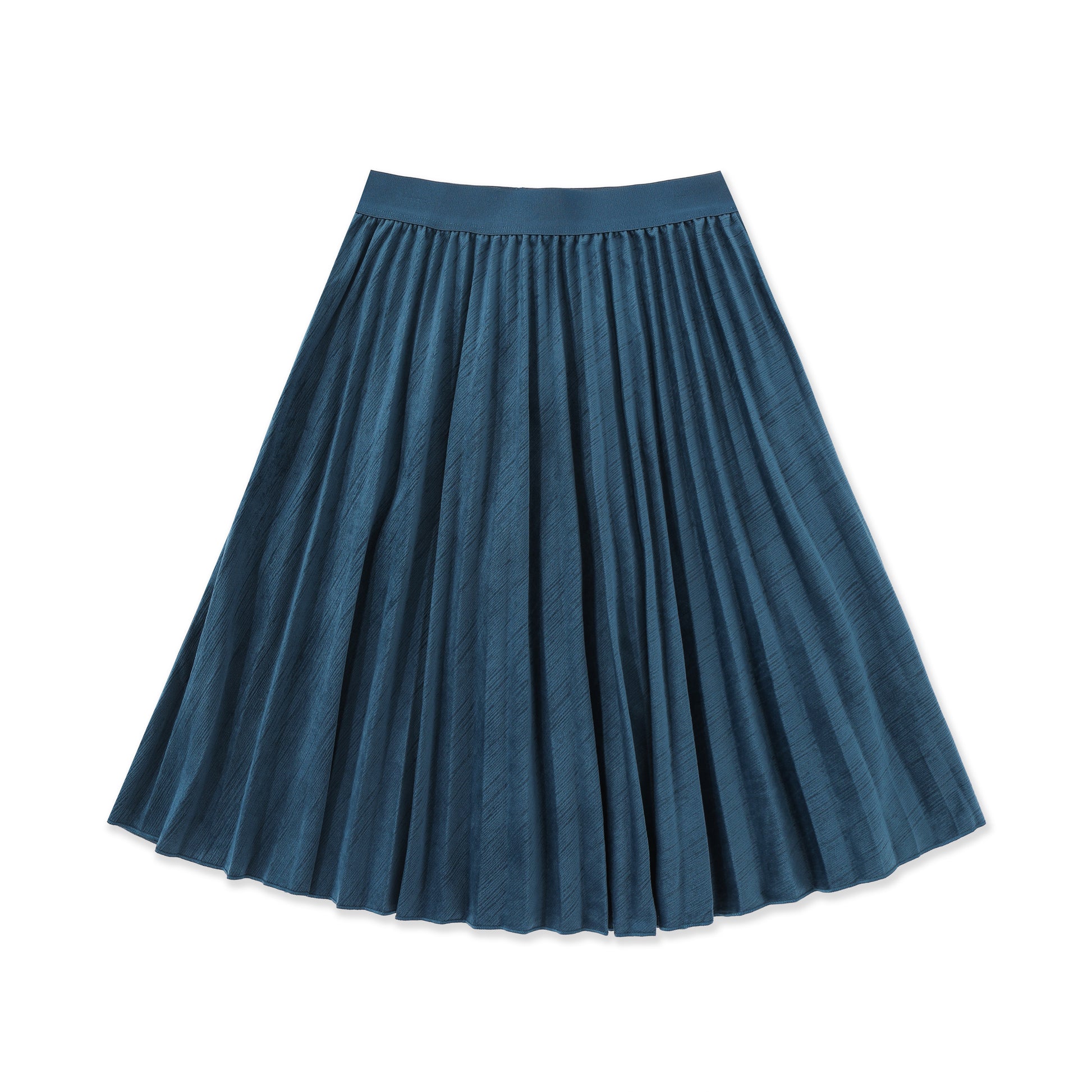 Cord Pleated Skirt 063 Teal / 18