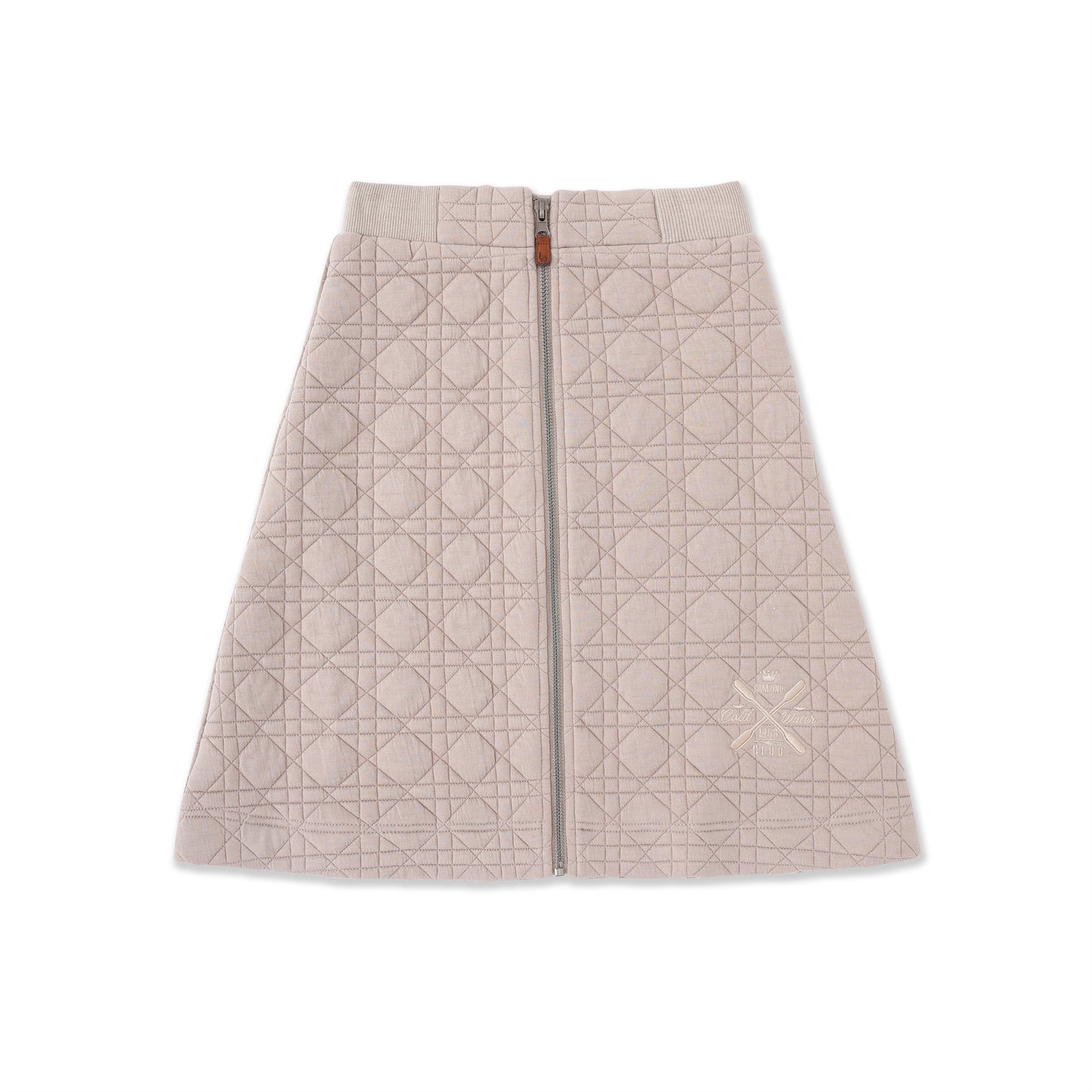 Quilted Skirt with Zipper Detail 069 Beige / 18