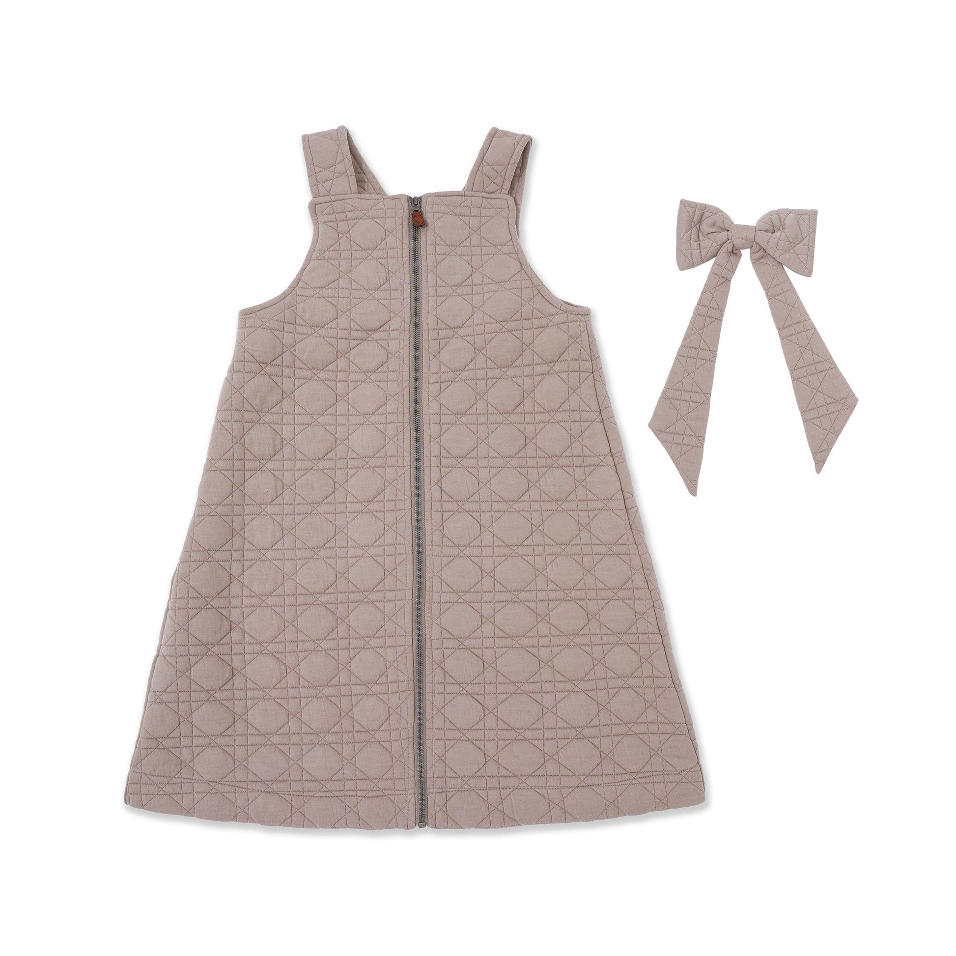 Quilted Jumper with Bow Ties 070 Beige / 12