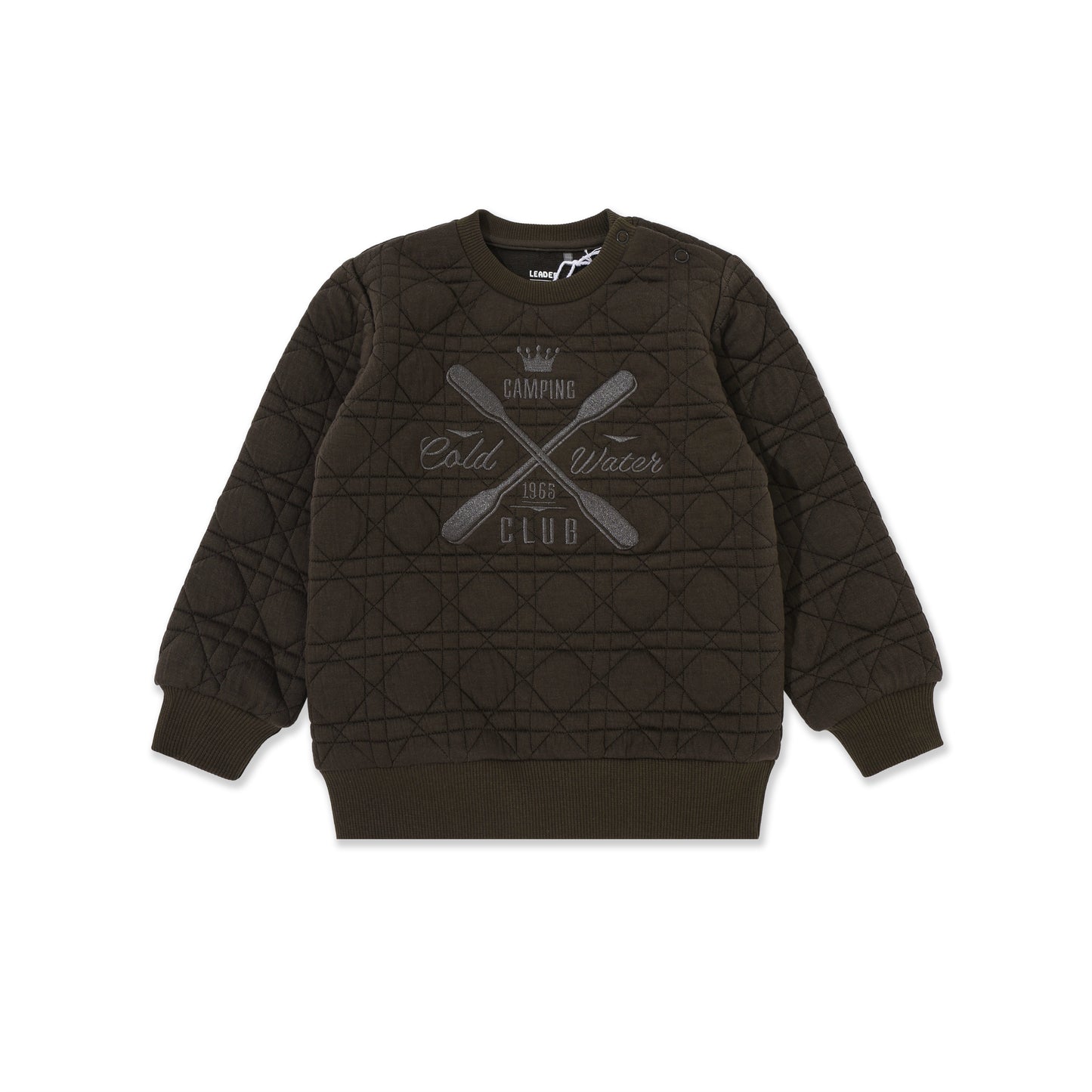 Cross-Stitch Quilted Sweatshirt 072 Green / 3Y