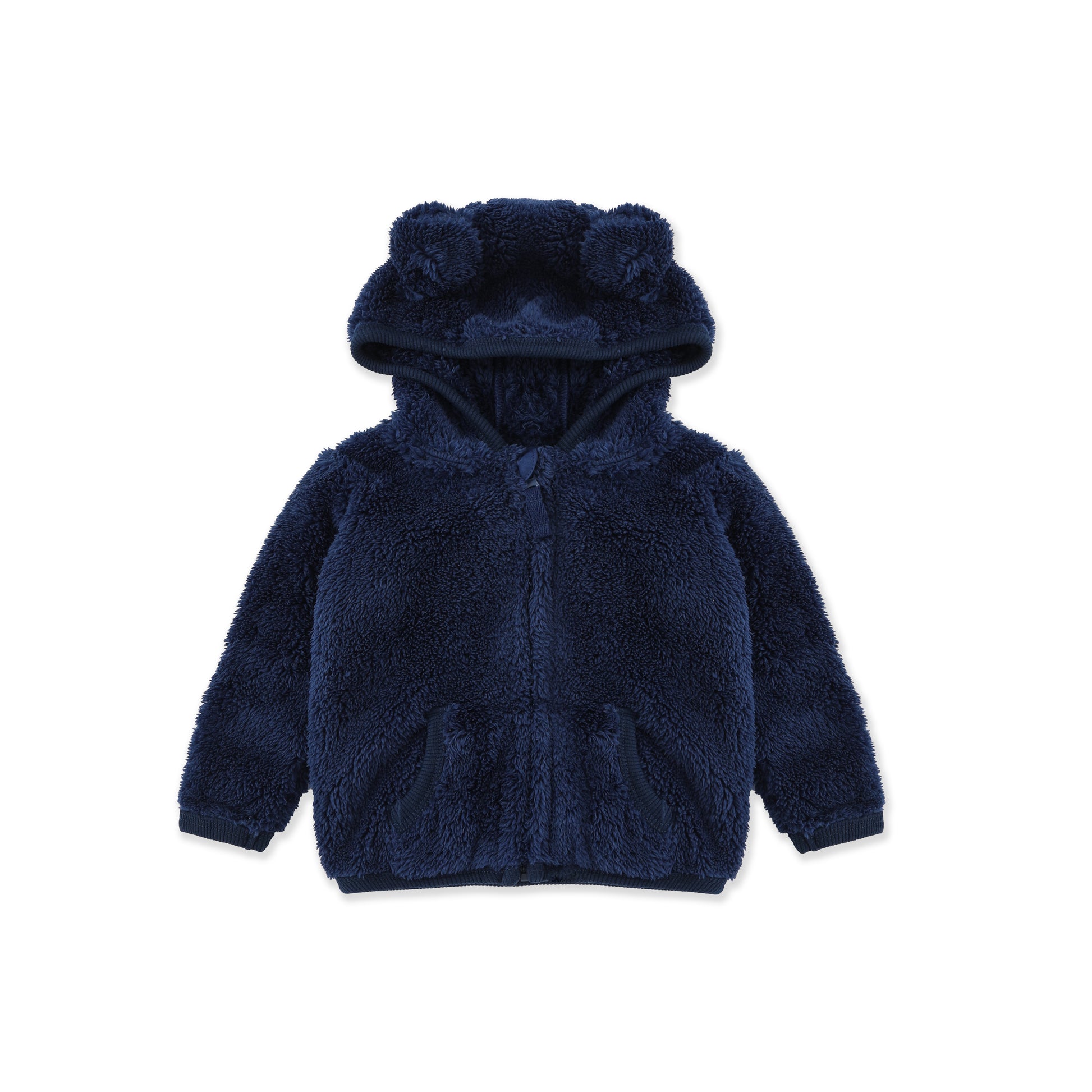 Fluffy jacket 075 Navy / 3-6M