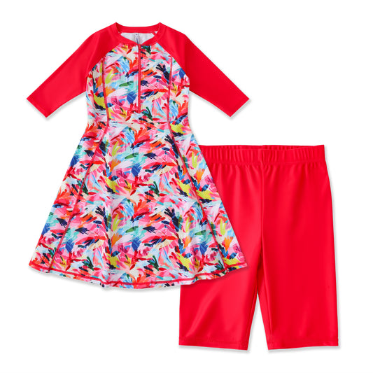 Swimsuit dress with leggings 142