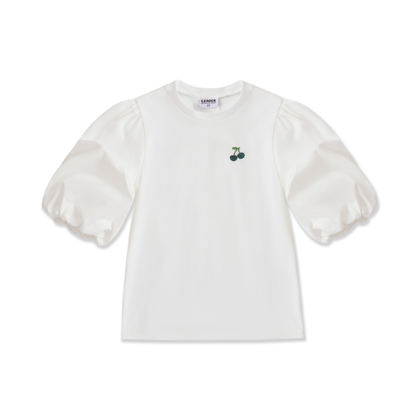 Seaside Collection Cherry Puff Sleeve Top 107