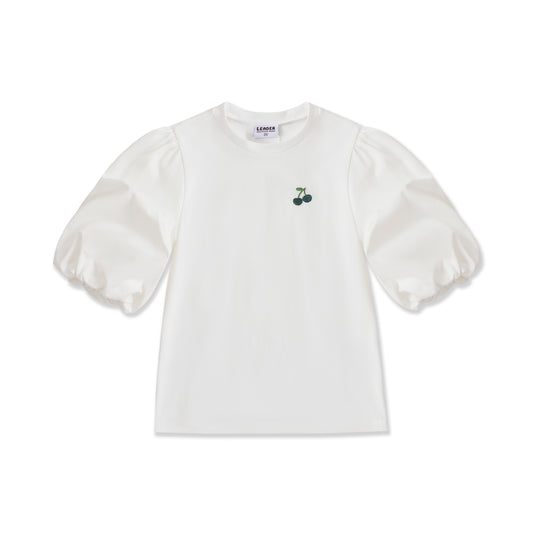 Seaside Collection Cherry Puff Sleeve Top 107