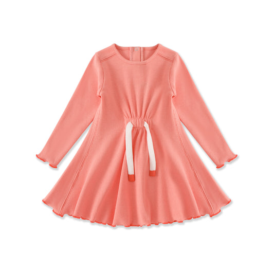 Sunshine Ribbed Collection Tie Waist Dress 121