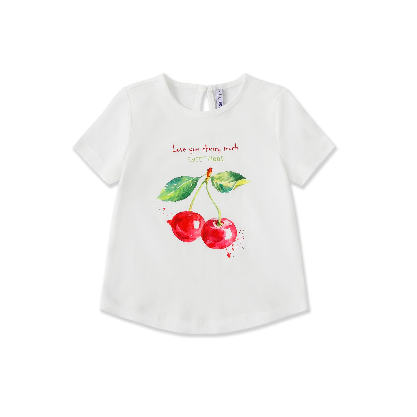 Girls Cherry & Strawberry Graphic T-Shirt 125