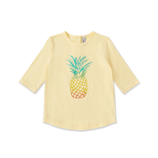Girls Floral & Pineapple Long Sleeve T-Shirt 129