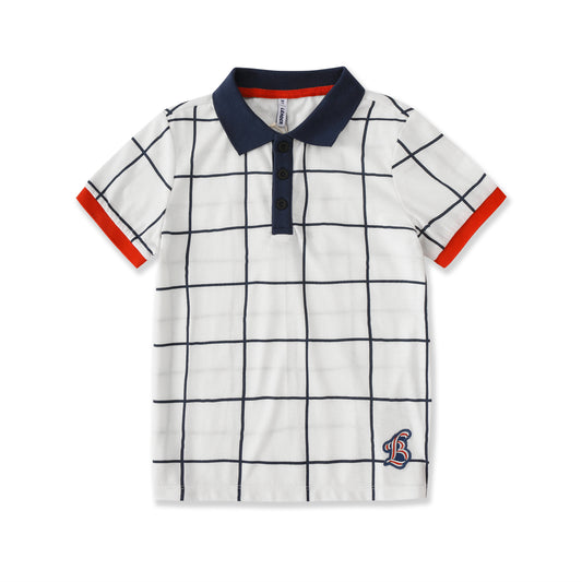 Checkered Short sleeve Polo 167