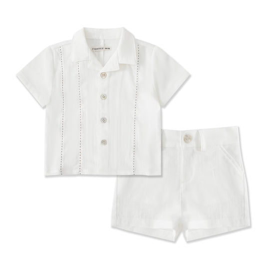 Meadow Moments Linen Shirt & Short Set 565