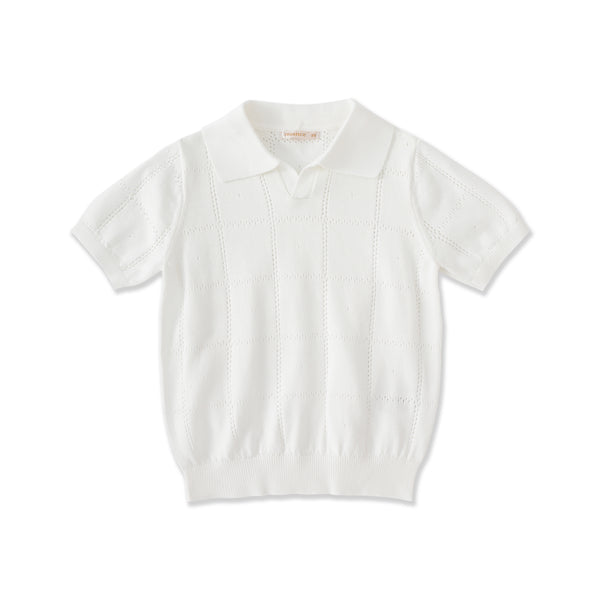 Embroidered Collection Knit Polo Top 571 – Leaderkids